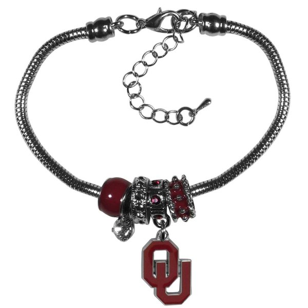 Siskiyousports Oklahoma Sooners Bracelet Euro Bead Style 5460365877